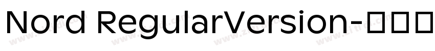 Nord RegularVersion字体转换